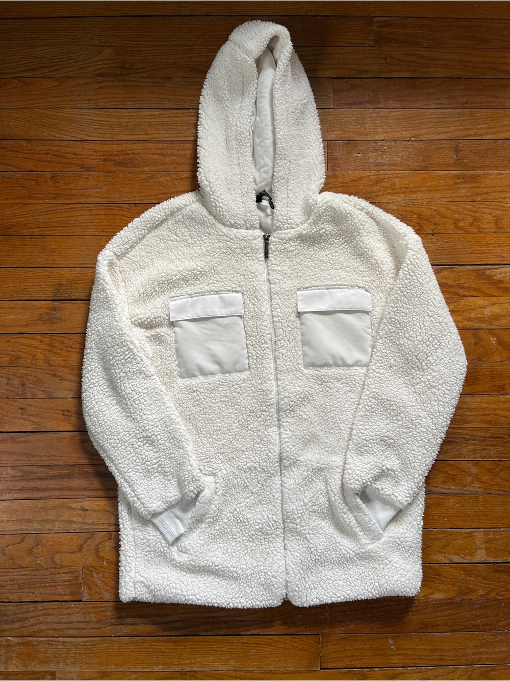 GAIAM Off-White Sherpa Zip Hoodie Jacket